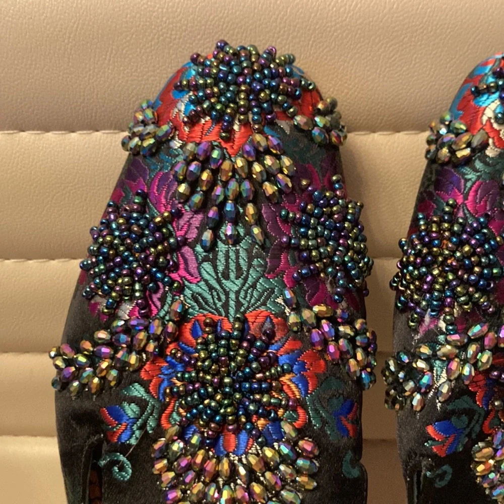Jeffery Campbell beaded mules - Picture 2 of 8